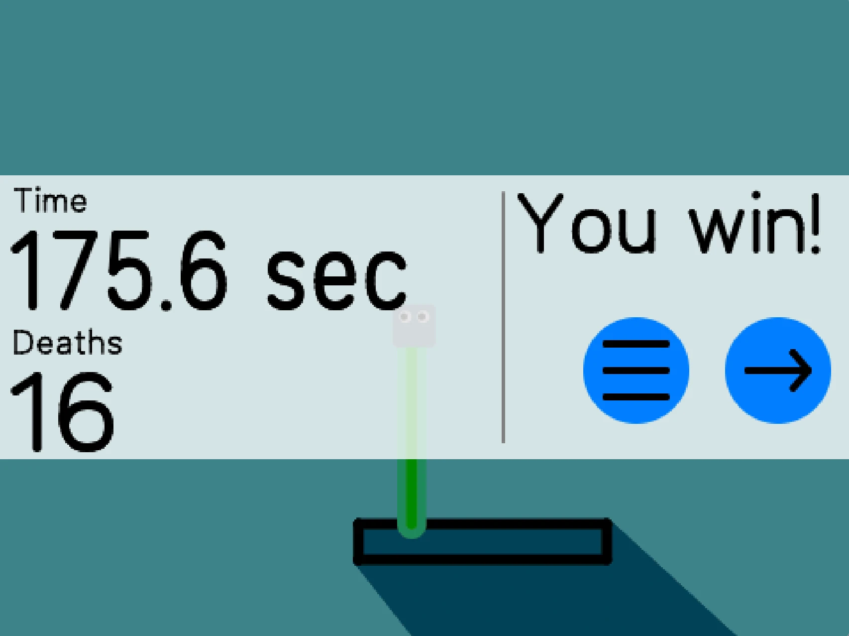 Pen Platformer V2 gameplay screenshot 5 showing advanced platforms