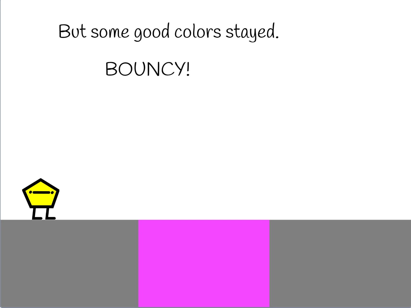 Pentagon Platformer free gameplay screen