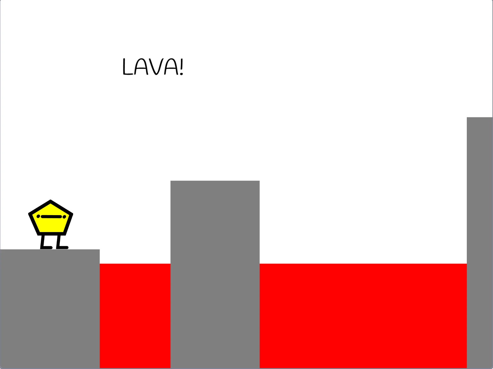 Pentagon Platformer gameplay screenshot 6 - colorful platforms