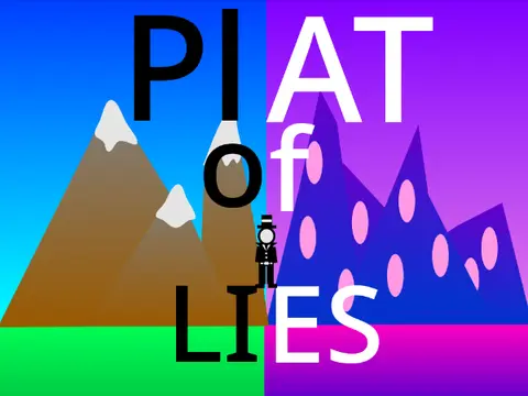Plat of Lies platformer logo - deceptive narrative platformer with multiple endings