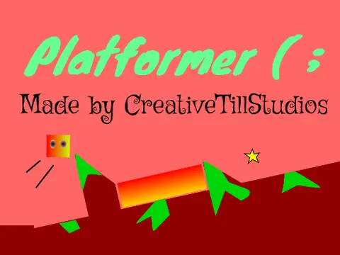 Platformer game logo first Scratch project