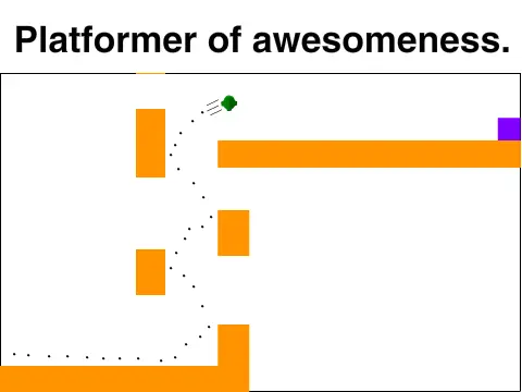 Platformer 155541 game logo with platform levels and wall jump design