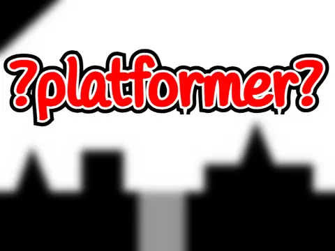 Platformer 155786 logo with Japanese indie game aesthetic and stage gimmicks