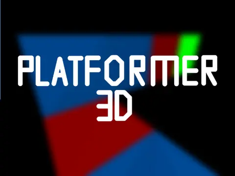 Platformer 3D 2.7k blocks logo cover featuring 3D platforms and lava hazards