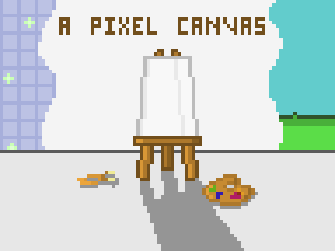 Platformer A Pixel Canvas logo and game cover image