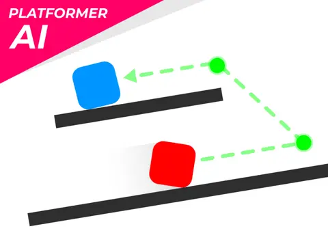 Platformer AI Engine v1.5 logo showing AI navigation concept