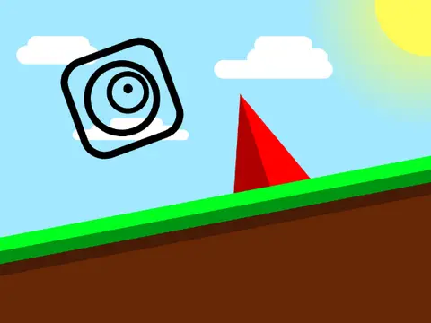 Platformer but you are vanishing logo cover featuring fading character effect