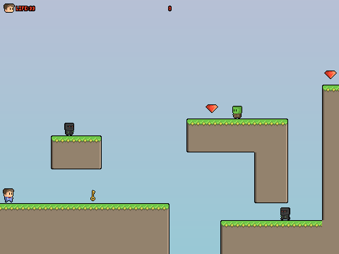 Platformer demo copy-2 logo cover featuring hat customization and key mechanic