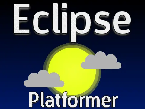 -platformer- eclipse logo with dark sun and shadow