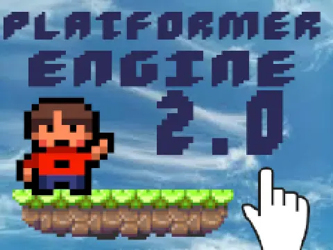 Platformer Engine 2.0 logo - Scratch platformer creation tool