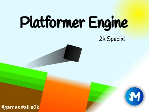 Logo for the Platformer Engine V2, a game development framework