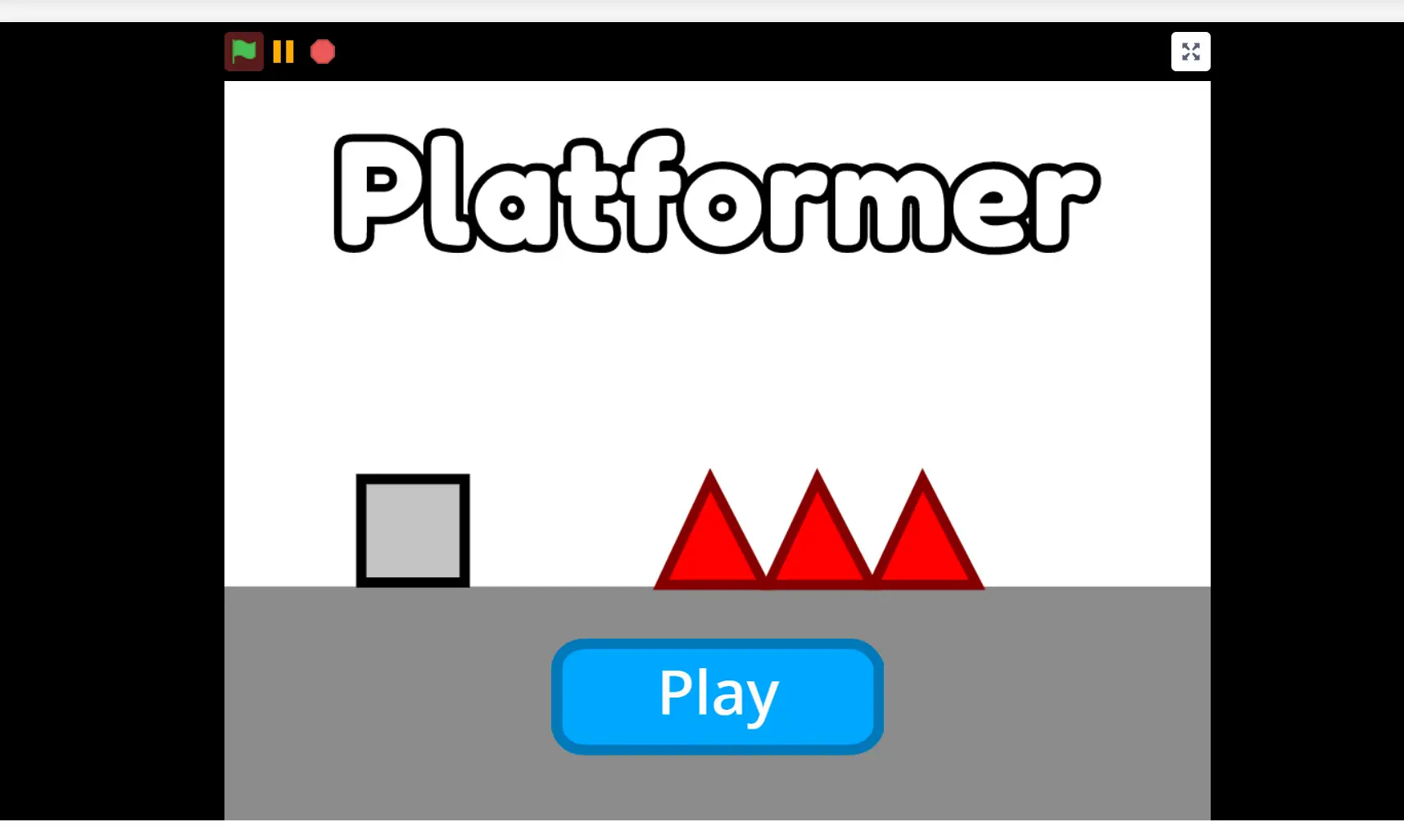 Platformer Home Screen