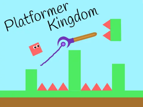 Platformer Kingdom logo - original script pen platformer with TheFatRat soundtrack