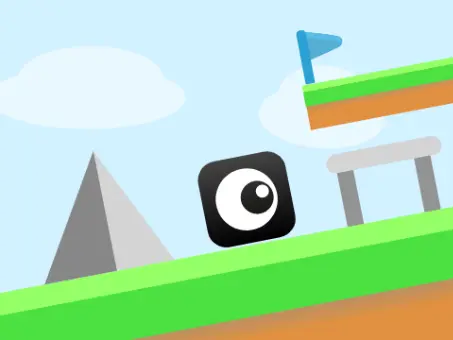 Platformer maker v2 logo cover featuring block placement and menu system