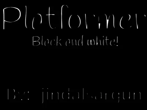 Platformer Part 2 Colorless logo cover featuring minimalist level design