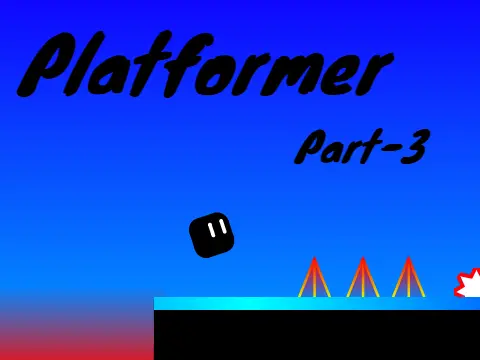 Platformer Part-3 Glow logo - colorful glow aesthetic platformer