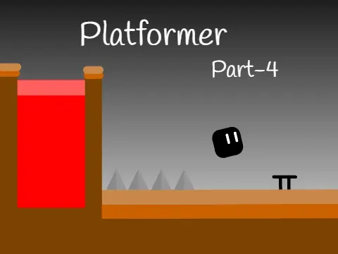 Platformer Part-4 Plants logo with nature and plant themed platformer design