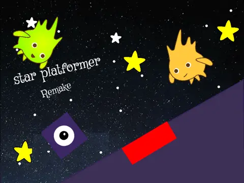 Platformer Star logo with celestial and star-themed design