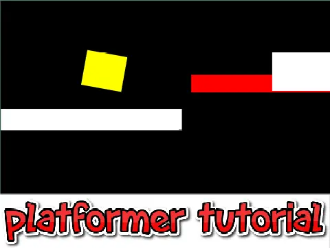 Platformer Tutorial v2 educational game logo featuring platform elements