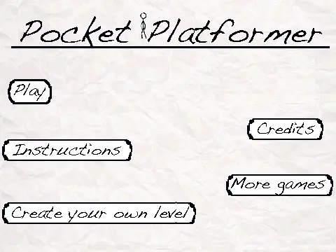 Pocket Platformer game logo featuring the title and platformer character