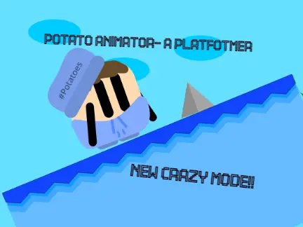 PotatoAnimator platformer logo cover featuring solo developer project art