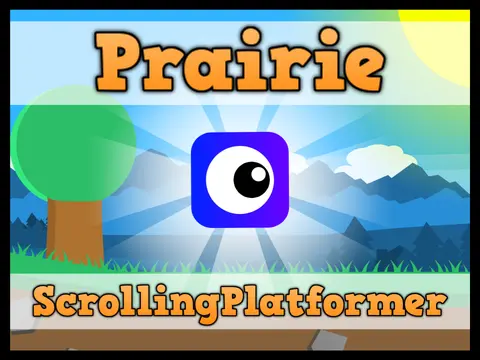 Prairie mobile friendly scrolling platformer logo cover art