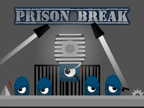 Prison Break interactive platformer logo - prison escape with police interrogation mechanics