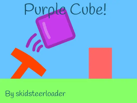 Play Purple Cube Platformer online with mouse click or arrow keys