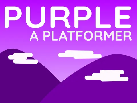 Purple multiplayer platformer - race to the finish with friends, purple vs orange