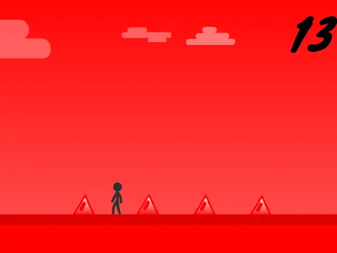 Realms platformer logo cover featuring stickman character in three elemental realms