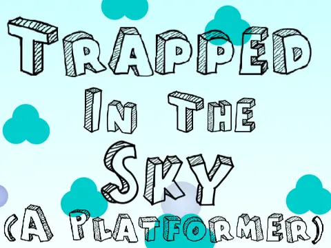Trapped in the Sky game art showing ball character floating among clouds