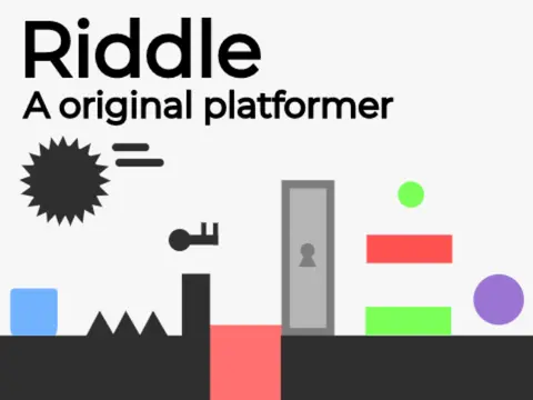 Riddle Mobile Platformer logo - puzzle platformer with multiple mechanics