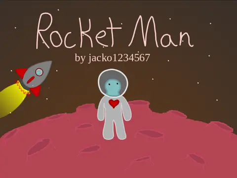 Rocket Man Platformer Animation Game Cover Art
