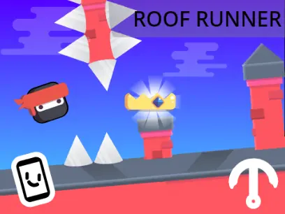 Roof Runner Scrolling Platformer Gameplay Image - Rooftop Challenge