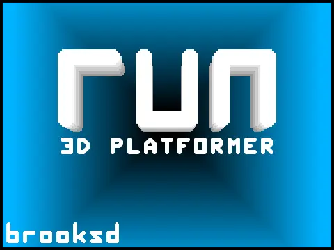 Run 3D Platformer cover art showing 3D corridor perspective