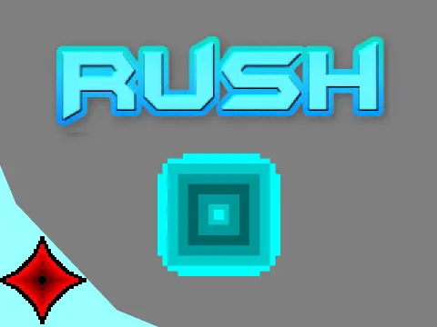 Rush A Platformer logo - speedrun minimalist platformer