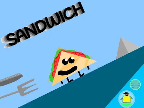 Sandwich Platformer logo cover featuring sandwich themed hazards and platforming