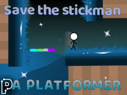 Logo for the Save the Stickman platformer game