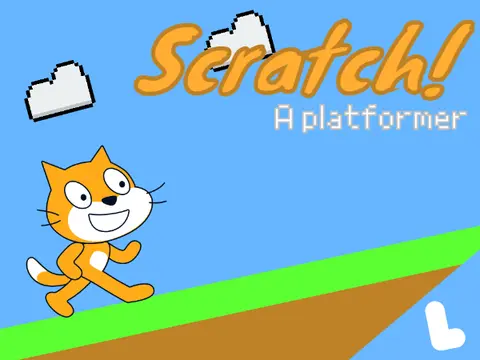Screenshot of Scratch a Platformer community game