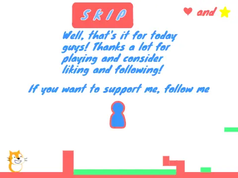 Scratch history platformer logo cover featuring educational platformer about Scratch