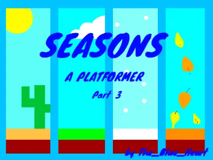 seasons a platformer part 3 logo cover featuring seasonal theme and platformer elements
