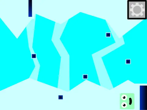 Shattered Worlds platformer logo - shattered planets and musical theme