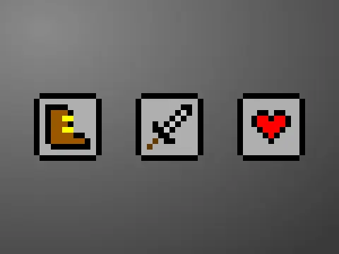 Shootout 2 player logo cover featuring blue and red squares in competitive arena