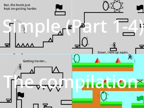 Simple platformer logo - 62-level compilation with Alan Walker music