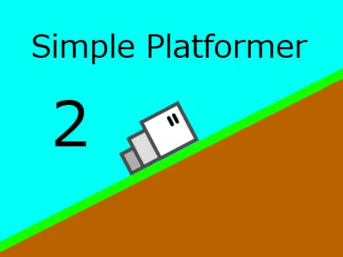 Simple Platformer 2 logo with bilingual Japanese-English design