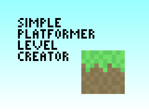Simple Platformer Level Creator logo - draw your own platforming challenges
