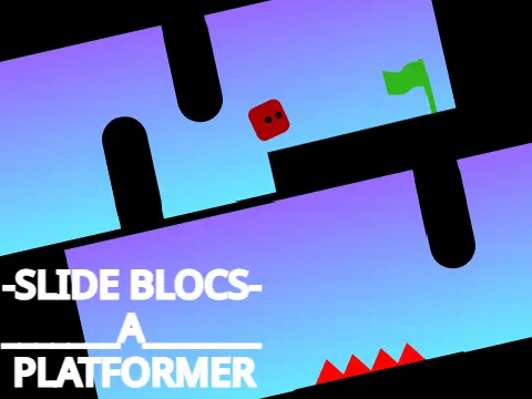 Slide Blocs platformer game logo featuring block-style sliding mechanics