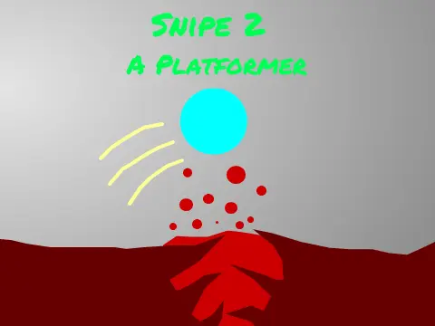 Snipe 2 platformer game logo featuring sniper theme