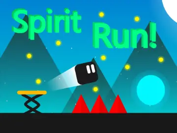 Spirit Run Scrolling Platformer Game Logo