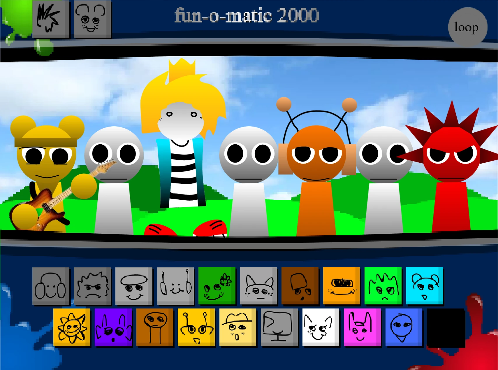 Sprunki 1996 Version 1.5 Retake sound mixing dashboard